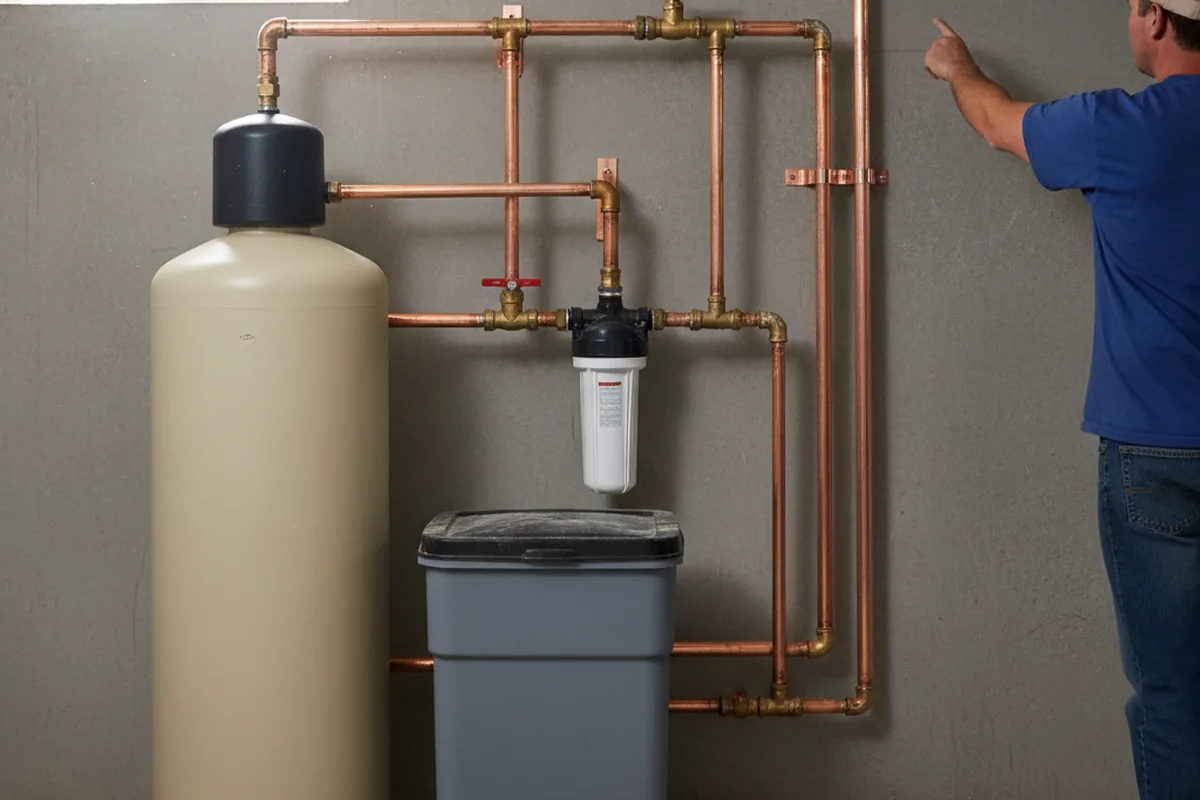 Whole-house water treatment system installed in Eaton